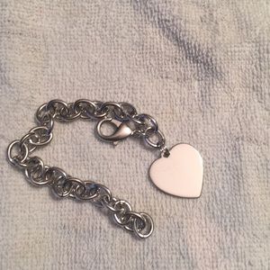 Silver bracelet with Heart Charm